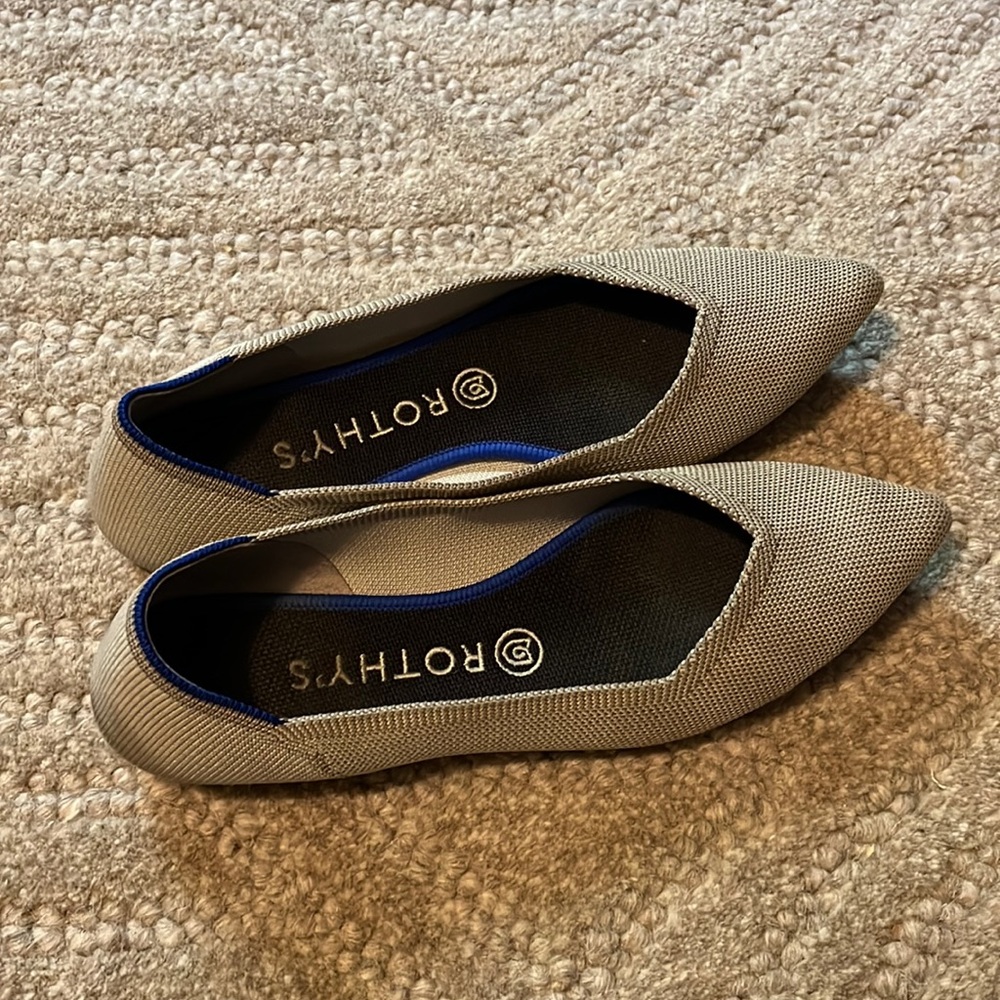 Rothy’s light grey flats, 9